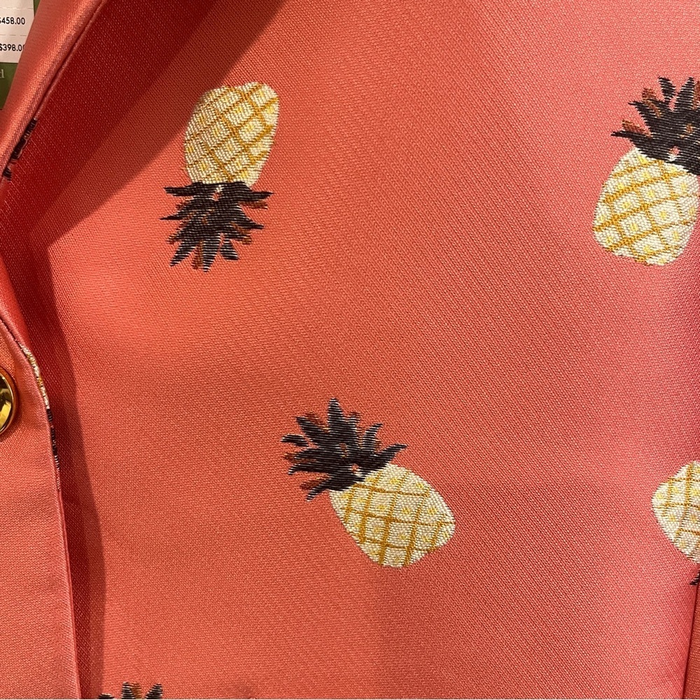 Kate Spade pink pineapple print blazer size 6 ASO Riverdale season 3 episode 13 - Picture 3 of 13